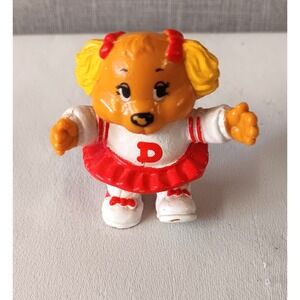 Tomy Get Along Gang Dotty Dog PVC Figure Cheerleader 1984 Vintage 80s Toy 2"